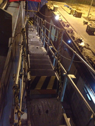 Crane gangway loading test and inspection 2