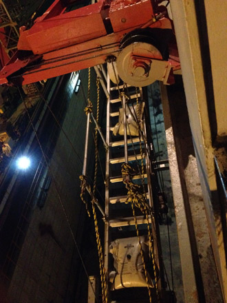 Crane gangway loading test and inspection 3